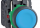  XB5AA65 蓝色按钮 Ø 22 - 平头弹簧复位 - 1NO+1NC